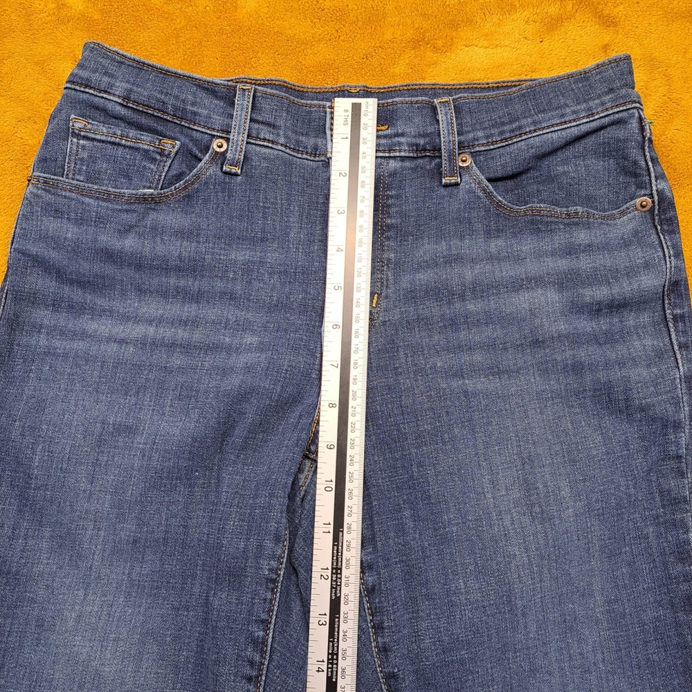 Levi's Classic Bootcut Jeans Womens 6M W28 L32 Blue Excellent Stretch Denim - Picture 6 of 14